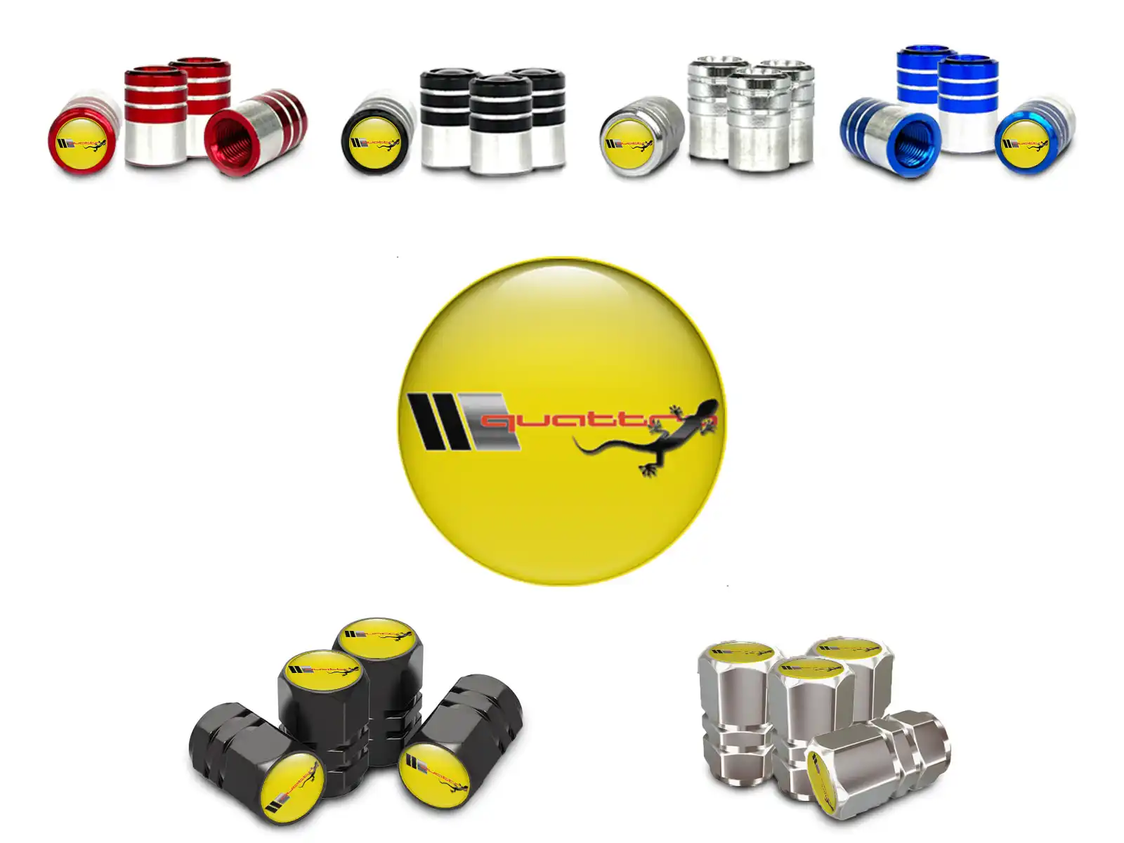 Tyres Valve Caps for Bicycles Fresh Style Edition
